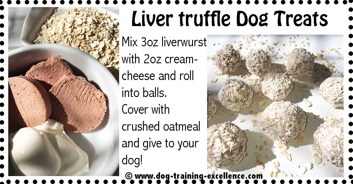 dog truffle treats with liverwurst recipe dog truffle treats with liverwurst recipe