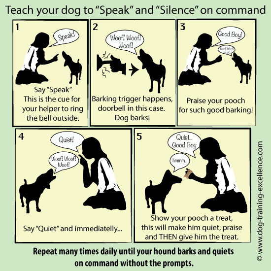 Teach your dog to bark on command