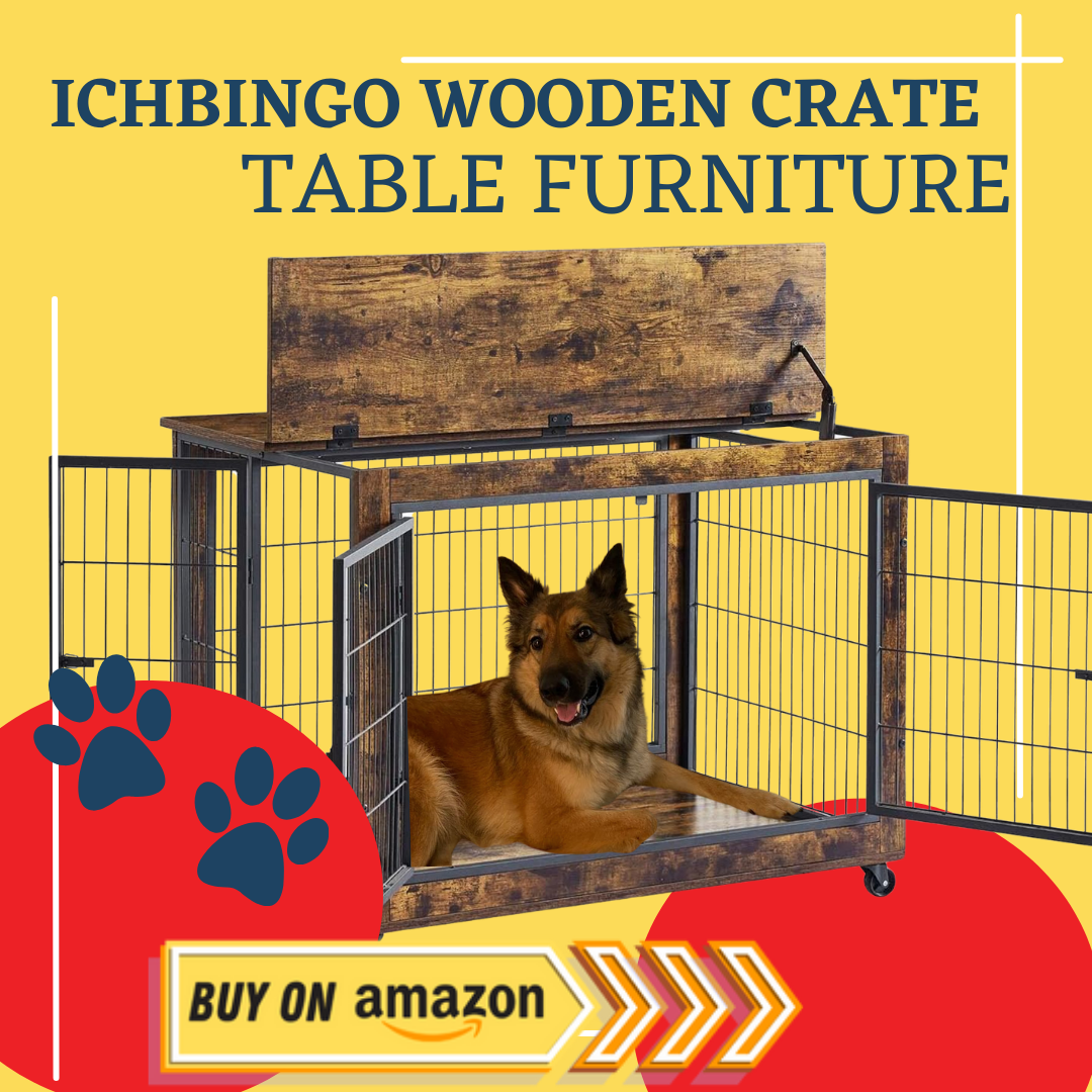 Ichbingo wooden dog crate review