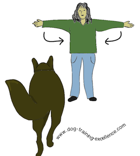 dog obedience hand signals chart