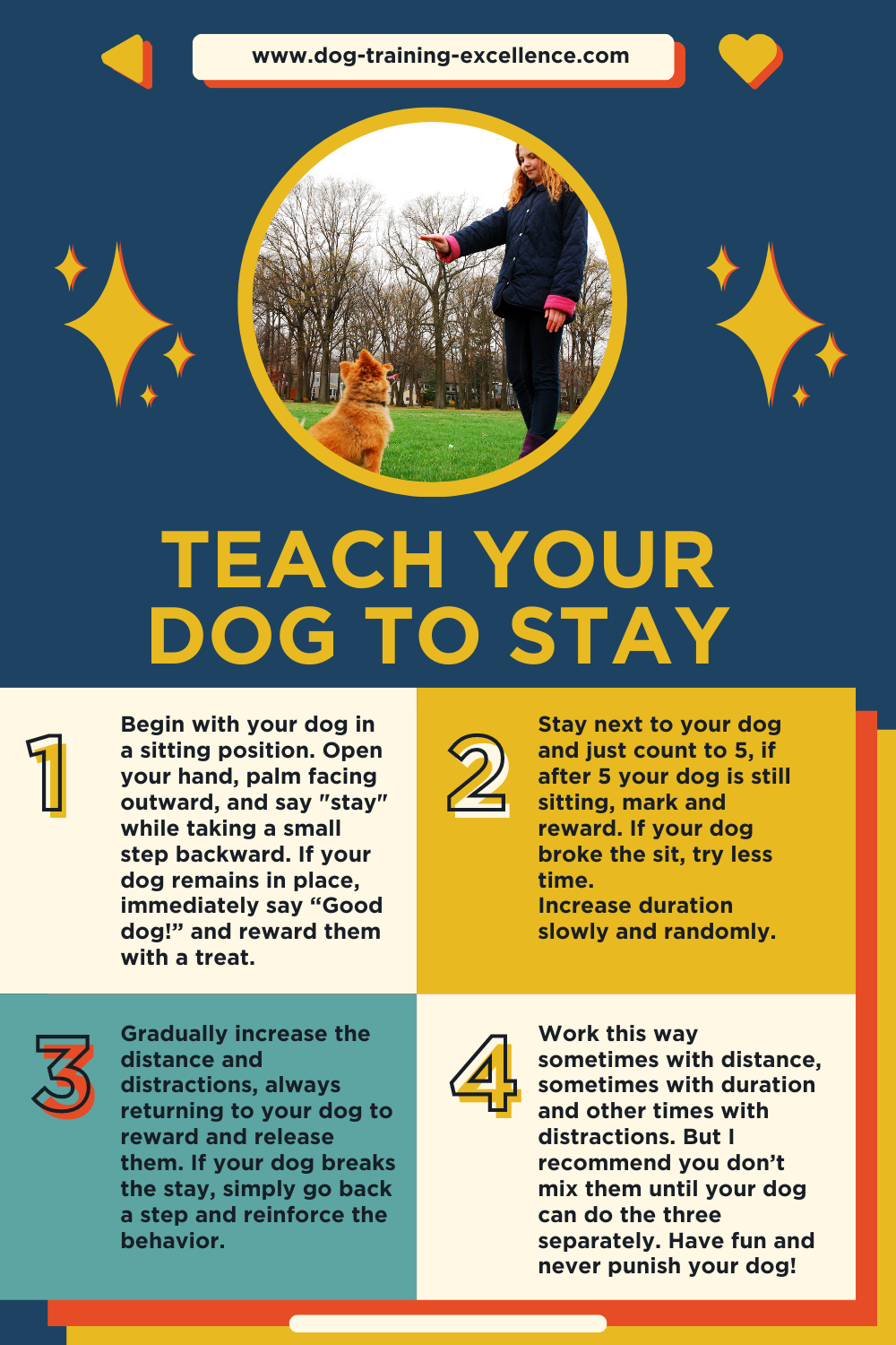 Teach your dog to stay, dog training stay, dog obedience stay, how to teach my dog to stay