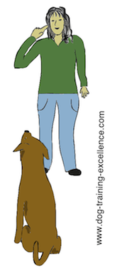 dog obedience hand signals chart